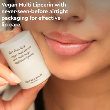 The Face Shop The Therapy Multi Vegan Lipcerin/Lip Mask with Peptides, Shea Butter & PHA